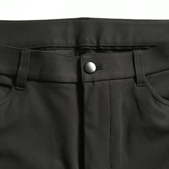 Lululemon ABC Classic Fit Commission Trouser Pants Mens 34 Black Warpstreme - Picture 7 of 13